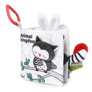 Cloth Baby Books 0-6 Months, 3D Black and White High Contrast, Washable